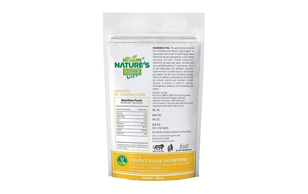 Nature's Gift Chamomile Flower    Pack  100 grams